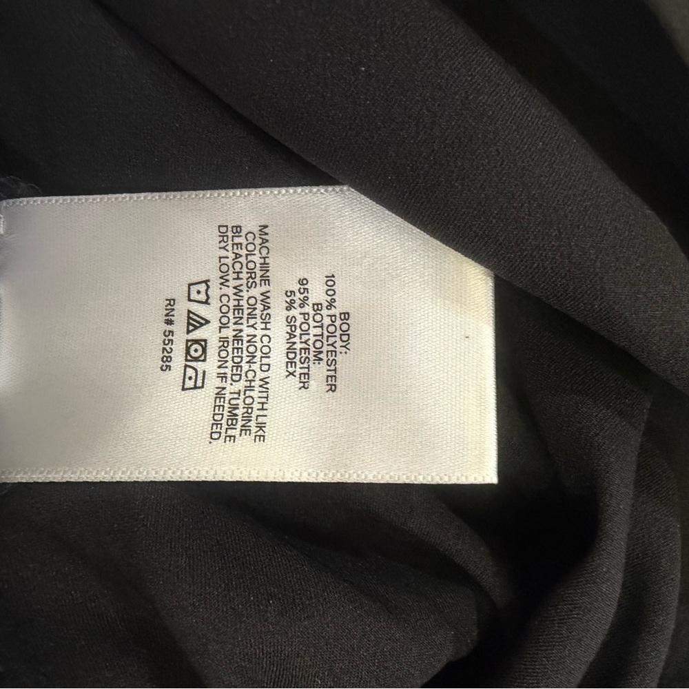 Express Black Womens Bodysuit with Spaghetti Straps - Picture 5 of 5